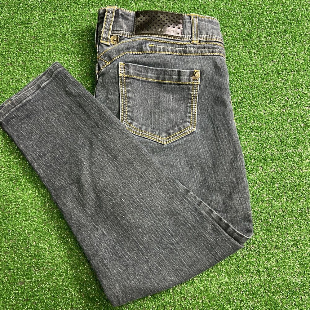 Jolt Skinny Jeans Juniors Size 7 Blue Buttoned Pull‎ On